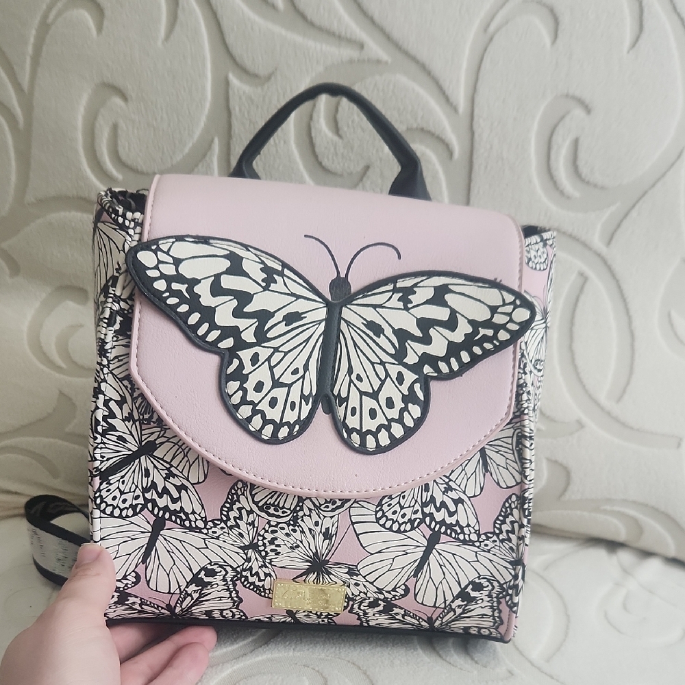 Elegant Pink Butterfly Mini Bag